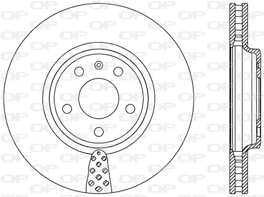 OPEN PARTS Тормозной диск BDR2412.20